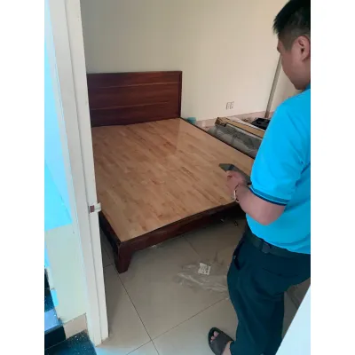 Vạt giường ngủDạt giường ngủ bằng gỗ ɡhép tự nhiên không thấm nước nằm trực tiếp không cần lót thêm chiếu nệm