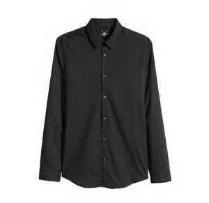 KEMEJA POLOS WANITA LENGAN PANJANG WARNA HITAM DAN PUTIH TERMURAH BISA COD