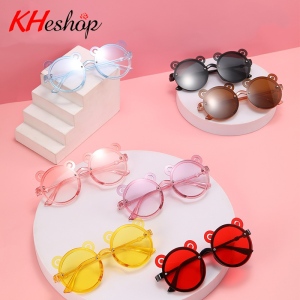 [Deal Siêu Hot] Kính trong suốt chống tia UV cho BÉ trai bé gái hình Gấu hoạt hình dạo phố chụp hình cho Con Yêu mã Y6687 - kheshop