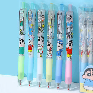 INDO - Pena Kartun Isi 6 PCS / Bolpoin Mekanik Motif Kartun / Set Bolpoin Gel