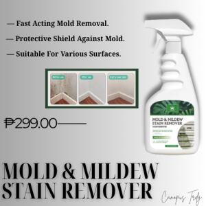 Best Seller MOLD AND MILDEW STAIN REMOVER 500ML | Anti Mold & Mildew Soray Remover | Powerful Mold & Mildew Stain Remover Spray for Bathroom Tiles and Walls | Multi-Surface Mold & Mildew Cleaner Spray | Deep Cleaning Fast Acting and Instant Mold Remover