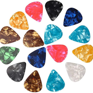 Guitar Picks 20 Pack Premium Celluloid Guitar Pick Thin Variety Pack for Acoustic Guitar Electric Guitar Bass