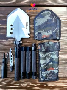 Xẻng công binh đa năng 98cm xẻng đánh lửa cuốc khui lon dao tuavit cưa...