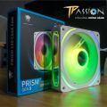 Quạt tản nhiệt 12cm JUNGLE LEOPARD PRISM Gen 5 INFINITY LED GƯƠNG VÔ CỰC ARGB 5V 3PIN- 2000RPM, PWM, Lian Li SL120 fan case PC. 
