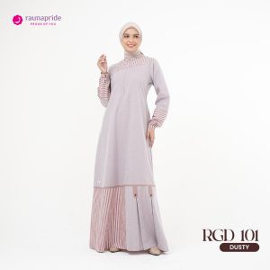 Raunapride Gamis Wanita Katun / RGD-101 / Fashion Muslim Kekinian