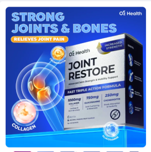 Oz Health Collagen Joint Restore 30 Sachets | High Strength Bone & Joint Formula | All-in-One Joint Support