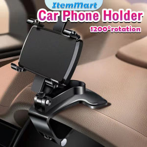 ItemMart Car Phone Holder Stand Support Mobile Cellphone Holder 120° Adjustable for Dashboard Windscreen
