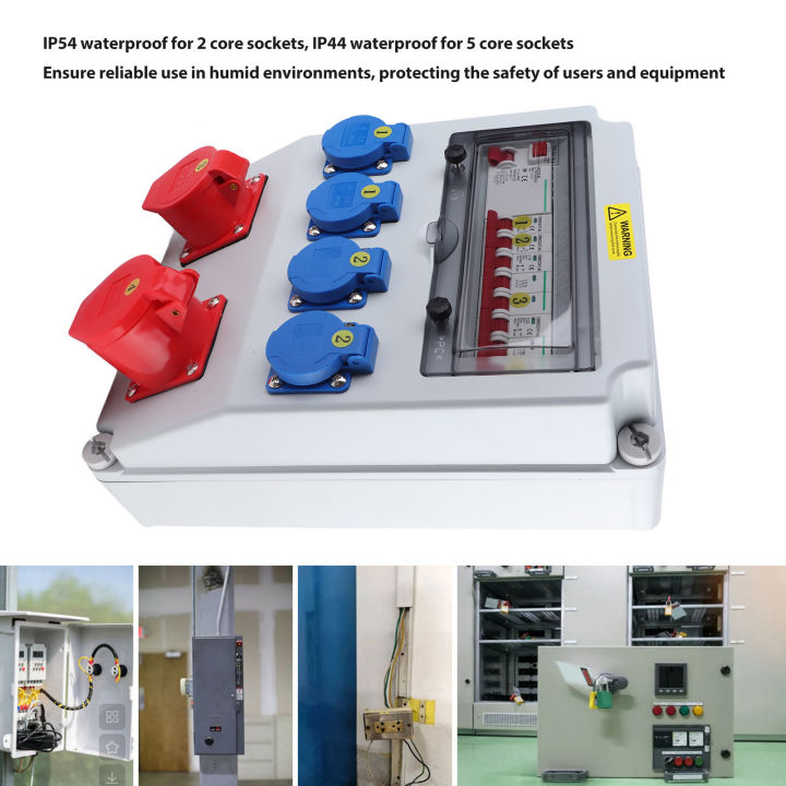 Socket Distribution Box Industrial Socket Box C16 C32 Circuit Breaker 2 ...