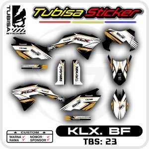 Sticker Striping Kawasaki KLX BF G SE - Stiker Striping Variasi KLX BF G SE. TBS.SF.23