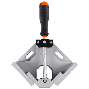 90° Right Angle Clamp – Adjustable Corner Vise for Woodworking Welding & Photo Framing (Grey)