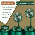 foldable electric fan mini Multifunction with led lamp desk table wall-mounted ceiling air cooler dormitory charging adjust night light usb rechargeable portable folding fans for home office gift. 