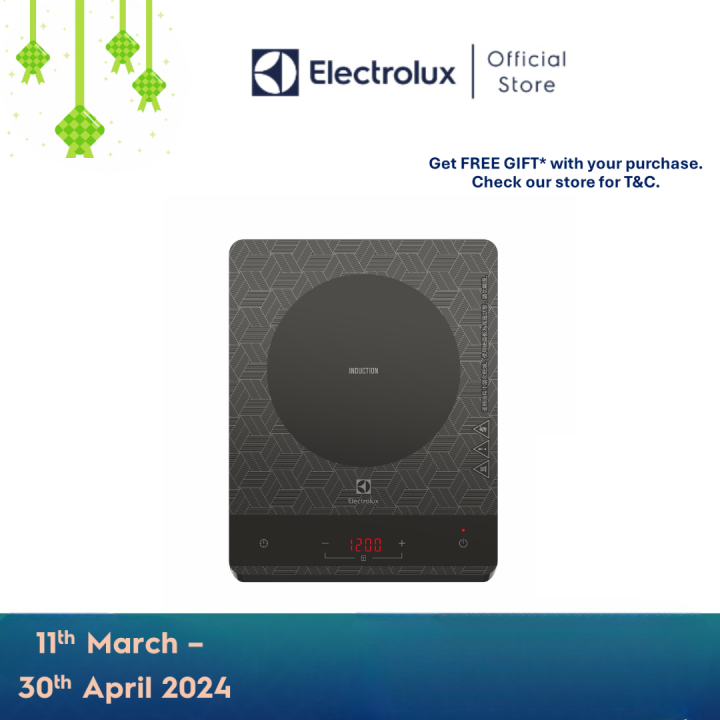 Electrolux Portable Tempered Glass Induction Cooker with Pot and