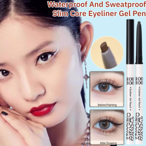 Waterproof And Sweatproof Slim Core Eyeliner Quick-Drying No Smudging Eyeliner Gel Pen Matte Eyeliner