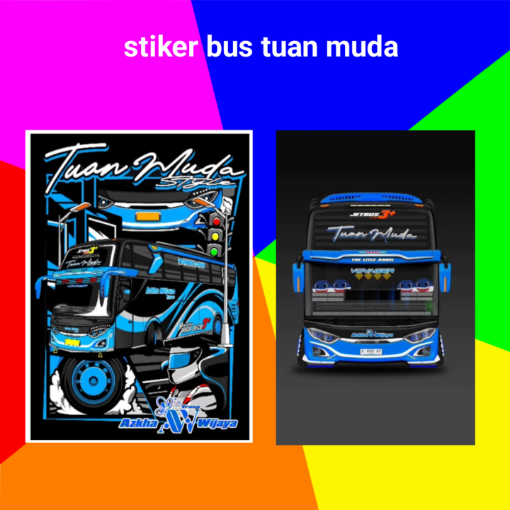 Stiker Bus Tuan Muda Lazada Indonesia