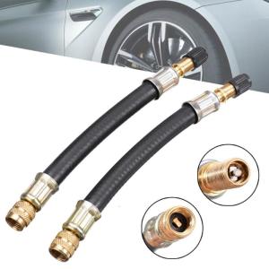 Universal 110mm-200mm Tire Valves Extender Flexible Rubber Adapter Hose Suitable For Motorcycle Car Bicycles Wheel Use