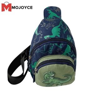 MOJOYCE Kids Waist Bags Cartoon Dinosaur Boys Girls Children Crossbody Coin Money Purse