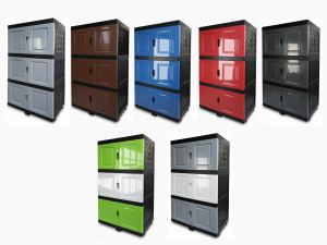 JFH KIWI J100 3 TIER DIY PLASTIC STORAGE CABINET / 3 TINGKAT CABINET PLASTIC / ALMARI PLASTIC DRAWER PLASTIC MULTI COLOR J100