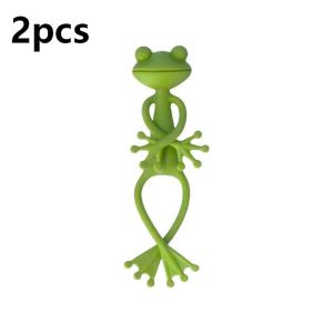 2pcs Plant Flower Vegetable Twist Tie Cable Storage Holder Bendable Frog Clip