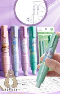 PENGHAPUS MEKANIK /ERASER BENTUK PULPEN MEKANIK MODEL KOREA LUCU