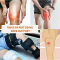 Knee Support Brace Adjustable Compression Sleeve for Gym Sports Running Arthritis Joint Pain Relief. 