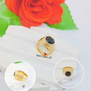 CINCIN COWO TITANIUM BULAT DIAMOND LIST DESAIN FASHION ANTI KARAT DAN ANTI LUNTUR (COD)