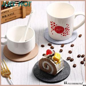 [JULYHOT] ที่รองแก้วทรงกลม10ชิ้น เซ็ตกันความร้อนที่รองแก้วกาแฟชาเครื่องดื่มร้อนถ้วย