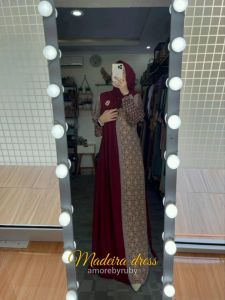 DRESS PRADA MADEIRA PREMIUM BY AMOREBYRUBY MOTIF BARU KEKINIAN