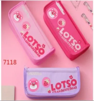 TEMPAT PENSIL SELETING MOTIF CAPYBARA/LABUBU/LOTSO BAHAN KAIN OXFORD (7118/5033)