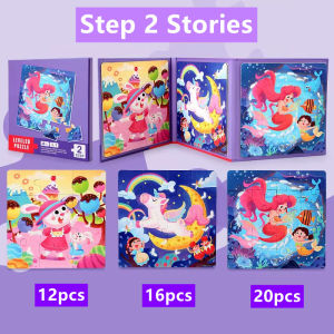 [SG] 1-7 years Magnetic Puzzle Toddler Magnetic Puzzles Book Baby Toddler early education Jigsaw toys Baby learning toys Kids Puzzle Brain Toys Brain Games Dinosaur Vehicles Animals Jungle Ocean Space
