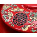 SpicyIcons Japanese Style Red Teapot Set Bowl Set Wedding House Warming Gift Set 石榴花多子多福日式和风结婚庆礼茶具对碗盖碗. 