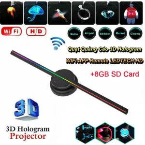 Quạt Quảng Cáo 3D Hologram WIFI APP Remote LEDTECH HD - EuroHome