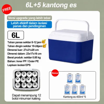 Cooler Box Pendingin Kotak Beku Tetap Segar Wadah Serba Guna Tempat Penyimpanan Es Container Box Es