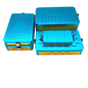 Aluminium Sterilization Case For Opthalmic Dental Instrument Tools Disinfection Tray