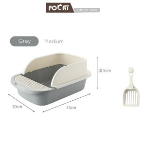 FOCAT Cat Litter Box M06 Tempat Bak Pasir Kucing Tempat Pup Toilet Kucing