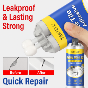 Strong Waterproof Ceramic Repair Glue For Bathroom Sink And Toilet Repair Glue Moisture Proof And High And Low Temperature Resistant For Crack Repair