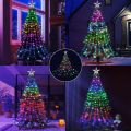 Smart Christmas Tree Lights with Ring Indoor Outdoor, 6.6FTx16 String 320 LED APP & Remote Control DIY Color Changing Christmas Tree Ring Lights Timing Music Sync for Christmas Tree Decorations. 