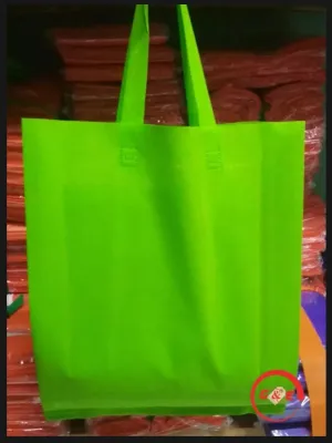 1 Lusin isi 12 pcs Tas Kain Spunbond GoodieBag Ukuran 25x35x10 Kantong belanja Totebag Paperbag Kain