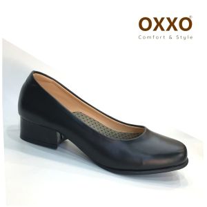 OXXO รองเท้ารับปริญญา ขนาดเล็กกว่าปกติ1ไซส์ รองเท้านักศึกษา คัทชูนักศึกษา หรือสำหรับราชการ ผู้หญิง ส้น1.3นี้ว มีไซส์ 36-47 SB010