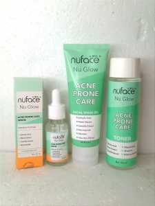 Paket Glowing Nuface 3in1 Penghilang Jerawat (Serum Toner Facial Wash)