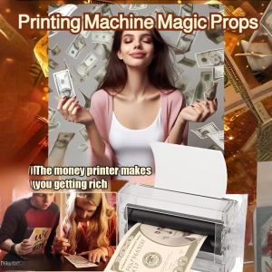[Paper Turns Money] Birthday Party Celebration Tools Printing Machine Magic Props Printing Machine Paper Turns Money Magic Toy Props