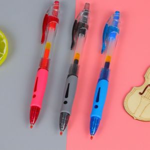 Combo 5 Bút bi bấm hình dấu chấm than siêu cute đẹp đơn giản - Ngòi 0.5mm - Combo bút viết mực xanh