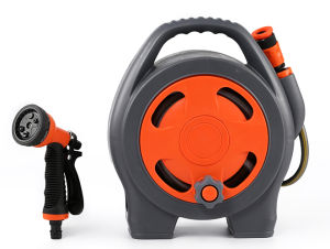 Garden Water Hose Reel- Water Pipe Car Automative Tool Garden Hose Reel Retractable And Spray Nozzle with 10M Hose for Car Wash Gardening HDB MSCP Car/Bike/Van Wash {Local Fast Delivery and Warranty}