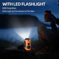 Orashare K50 10000mAh Multifunctional Portable Waist Fan 5 Speed Adjustable Hanging Neck Fan Strong Wind With Powerbank and LED Light Up to 40H Cooling Suitable for Outdoor Camping Trip. 