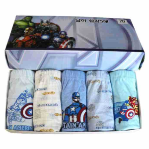 กางเกงในเด็กผู้ชายพร้อมส่งในไทย กางเกงในลายการ์ตูน ขอบยางยืด ผ้านุ่ม ใส่สบาย ไม่ระคายเคือง กางเกงในเด็กผู้ชาย 3-4 ปี ลวดลายการ์ตูน 1กล่อง5ตัว