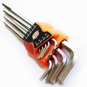 Iwa Kunci L Hexagonal Long Set 9pcs Kunci L set Panjang Extra Long Set 9 Pcs 1.5mm - 10mm
