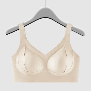 ขนาดพิเศษบราของผู้หญิงดันทรงไร้รอยต่อชุดชั้นในปรับได้ M-3XL ไร้สาย