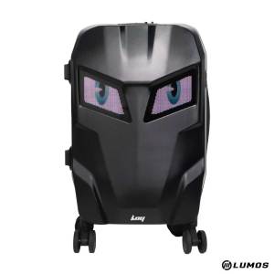 LOY Pixel Explorer Luggage Suitcase with LED Eyes Smart Screen Dynamic Highlight