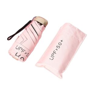 SHIP IN 12 HOURS  Umbrella UV Shade&Rain Proof Foldable Umbrella 18cm Portable Mini Umbrella with Thick Vinyl and Upf50+ Protection