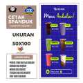 Cetak Spanduk Banner MENU ANDALAIN Costom Desain. 
