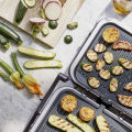 Cuisinart GR-35 Griddler Compact Grill 1200W Griddler Junior 4-in-1 Multifunctional Griddle, Steak Machine Grill and Panini Press Bundle. Small household Breakfirst machine, Separable parts, Dishwasher safe, Recipes provided, Grey. 